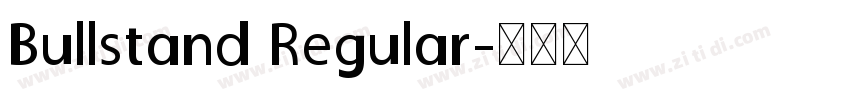 Bullstand Regular字体转换